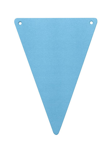 5 tyrkysových papierových vlajočiek DIY 21 x 15 cm 