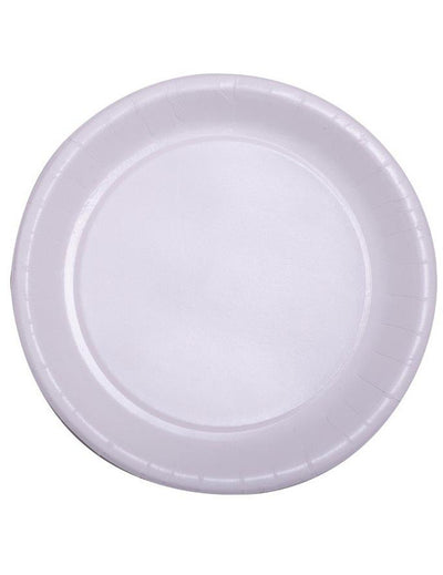 Assiettes en carton pour fête blanc lot de 50