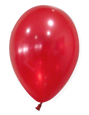 50 kovových červených balónov 30 cm