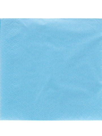 50 papierových servítok svetlomodrej farby 38 x 38 cm 