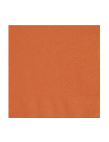 50 papierových servítok oranžových 33 x 33 cm 