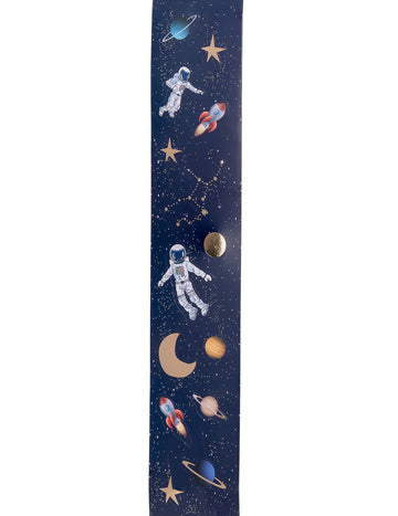 56 nálepiek s astronautmi na rolke, 2 až 5 cm, dekorácia priestoru