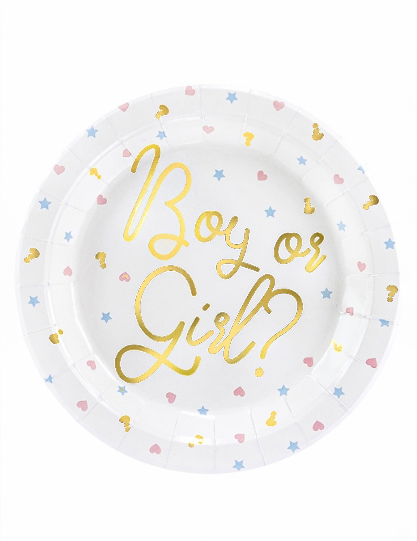 6 bielych kartónových tanierov pre chlapcov alebo dievčatá 23 cm detská oslava