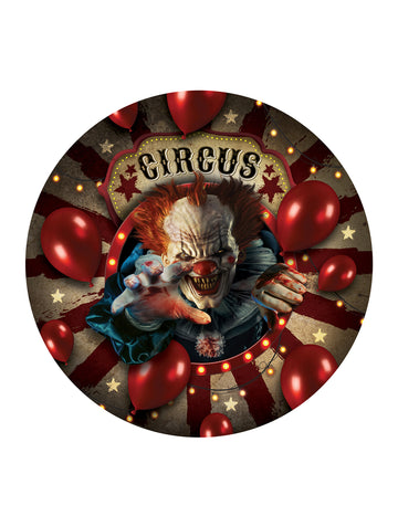 6 23 cm Halloween Clown Cardboard Plates