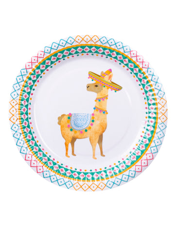 6 Biele lama kartónové dosky 23 cm