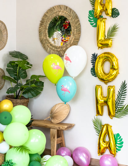 6 latexových balónov Flamingo Paradise 28 cm narodeninové dekorácie