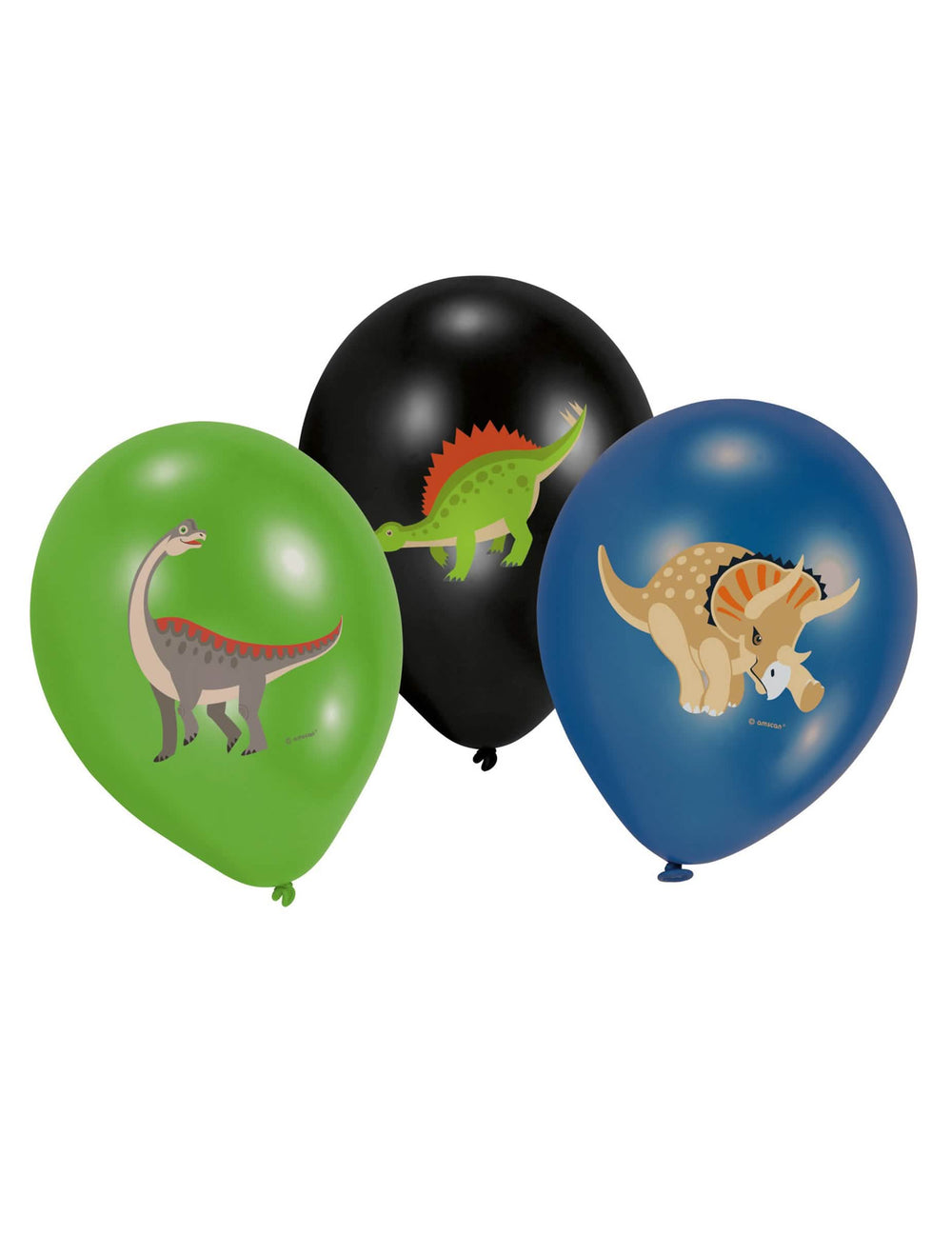 Latexové balóny Veľké dinosaury čierna, zelená a modrá