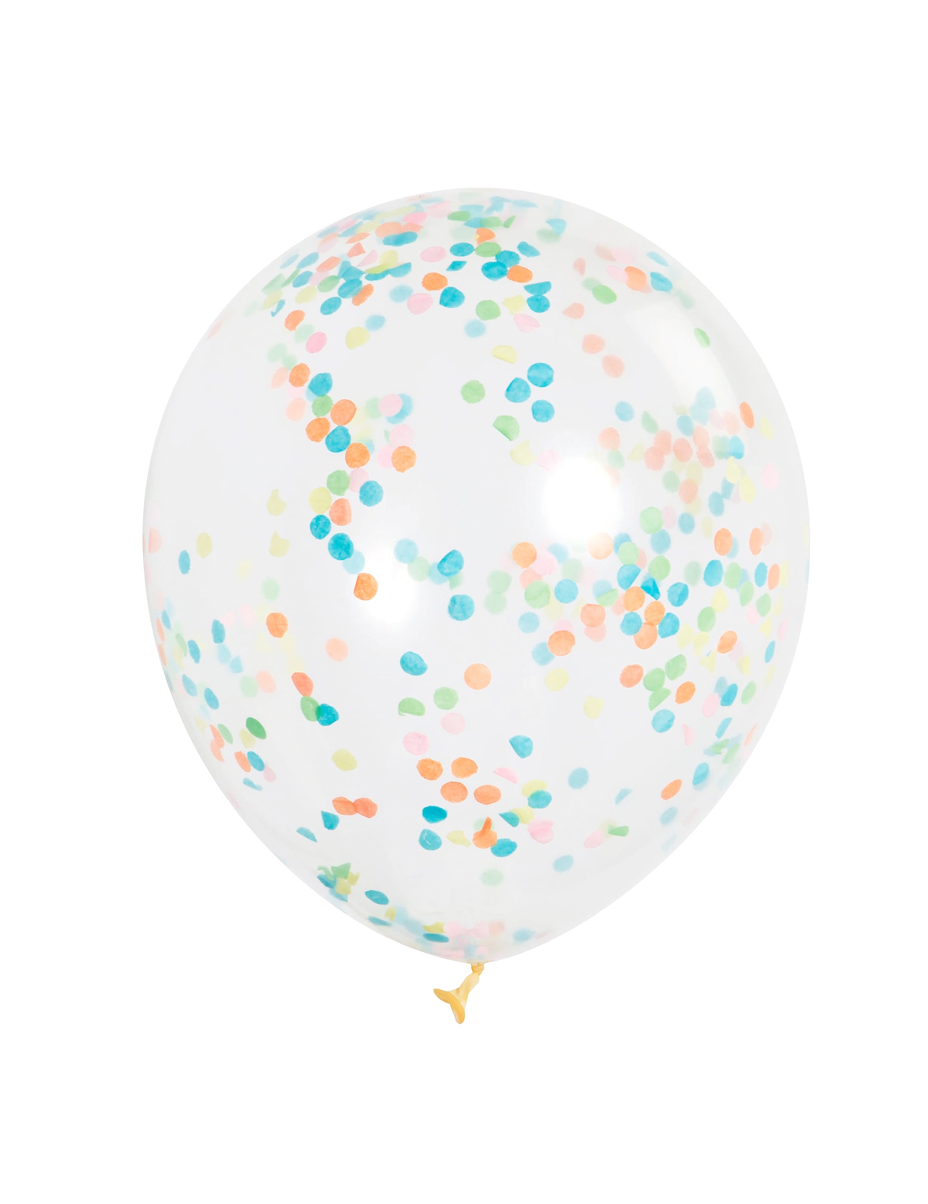 Ballons en latex avec confettis colorés pour fête transparents et multicolores