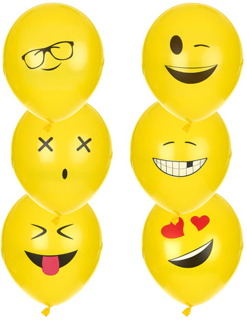 6 Imoji latex balóny 24 cm