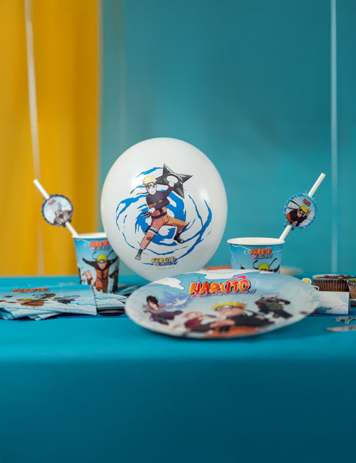 6 latexové balóniky Naruto/Kakashi Shippuden™ 27 cm