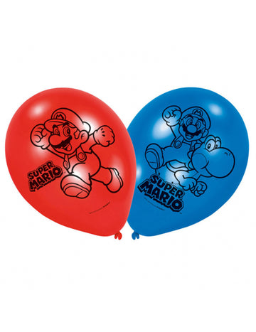 6 Super Mario latex balóny