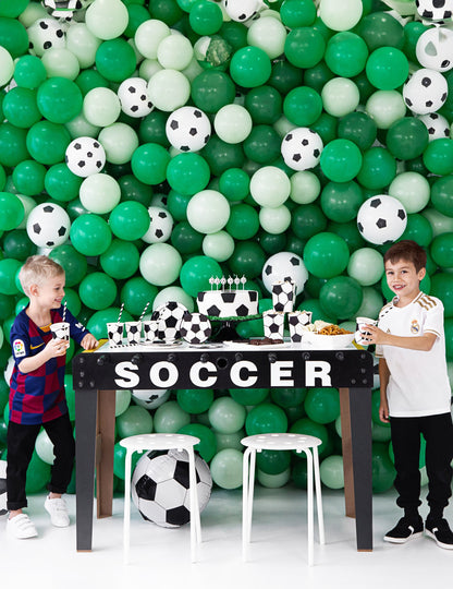 6 futbalových skriniek popcorn
