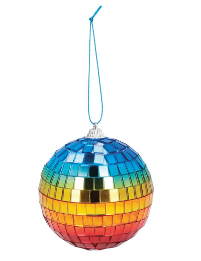 Boule à facettes arc en ciel pour décoration multicolore brillante