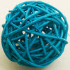Boules en osier de décoration pour fête turquoise