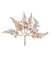 6 branches sur tige de décoration paillettes chocolat