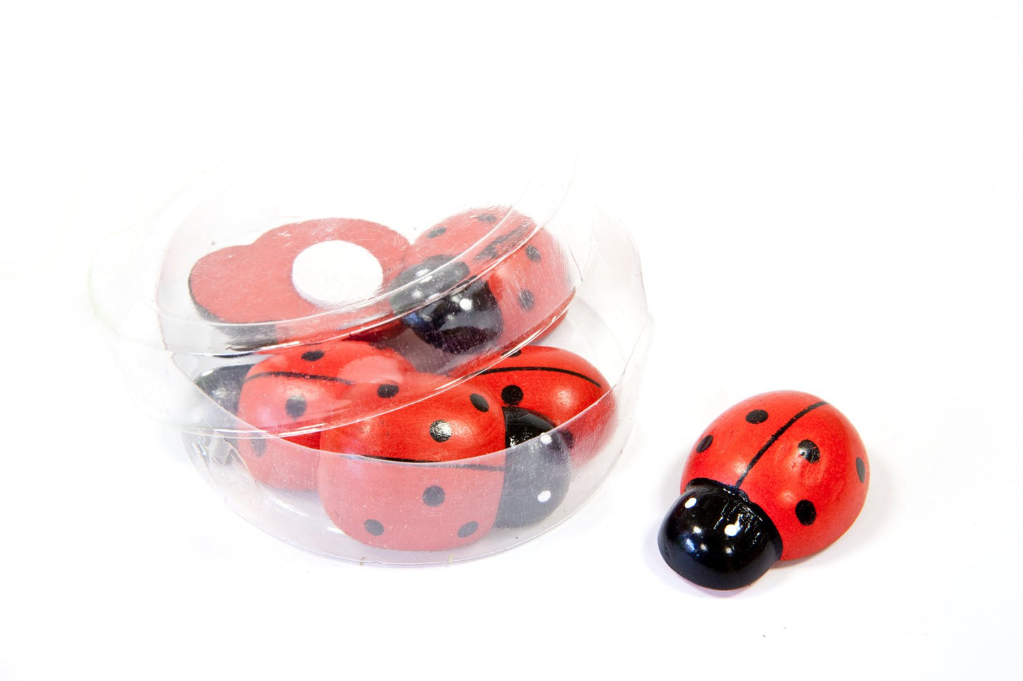 6 drevených lienok 3 cm dekoračných samolepiacich 