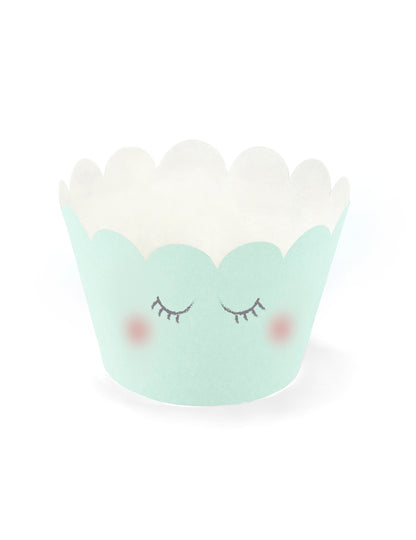 6 ozdob na muffiny s jednorožcom 7,5 x 5 cm pastelové