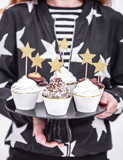 Mise en situation des habillages à cupcakes en papier pour mariage