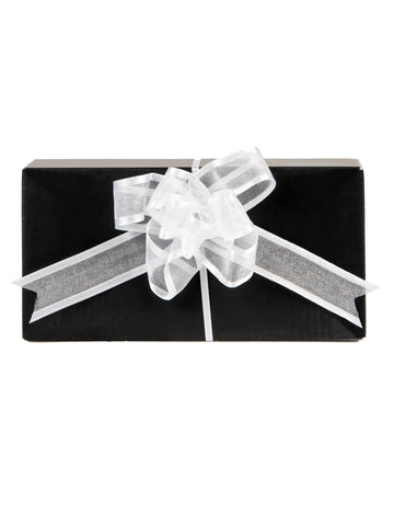 Nœuds à tirer en organza pour décoration de fête blancs