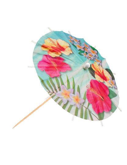 6 havajských koktailových dáždnikov na párty 18 cm 