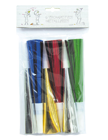 6 farebných kovových trúb