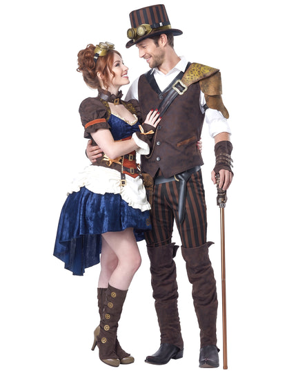 Déguisement de couple Steampunk rétro futuriste adulte