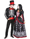 Déguisement de couple mexicain Dia de los Muertos adulte