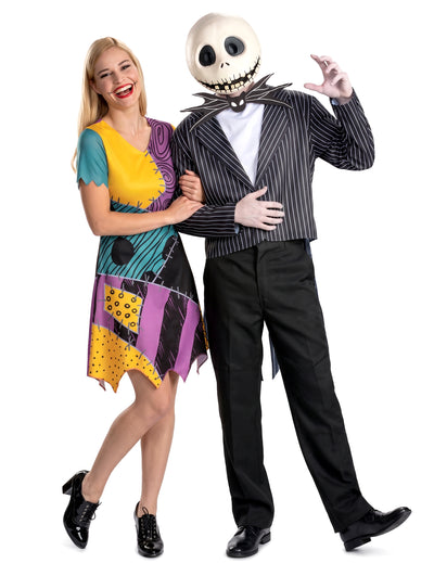 Déguisement de couple Jack et Sally L'étrange Noël de monsieur Jack™ adulte