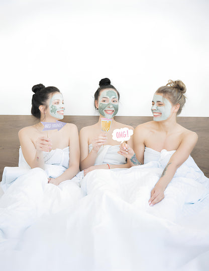 8 kartónových doplnkov do fotobúdky na dievčenskú pyžamovú párty