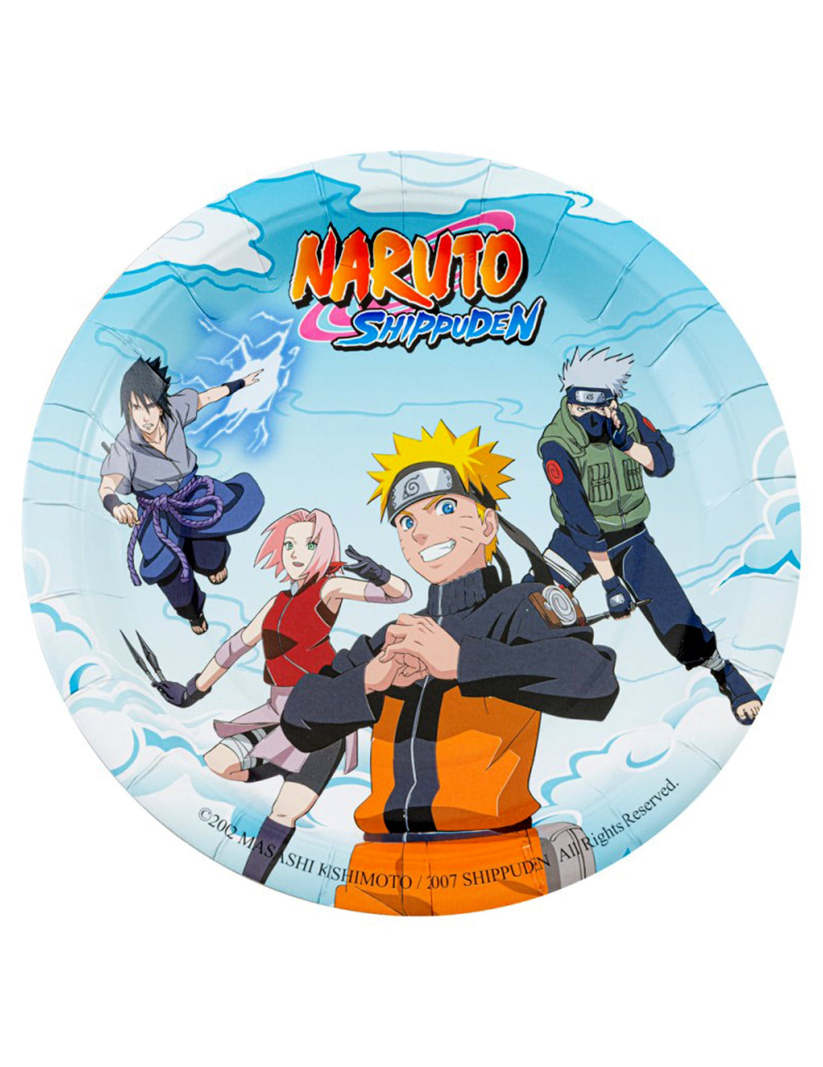 8 papierových tanierov 23 cm Naruto Shippuden™