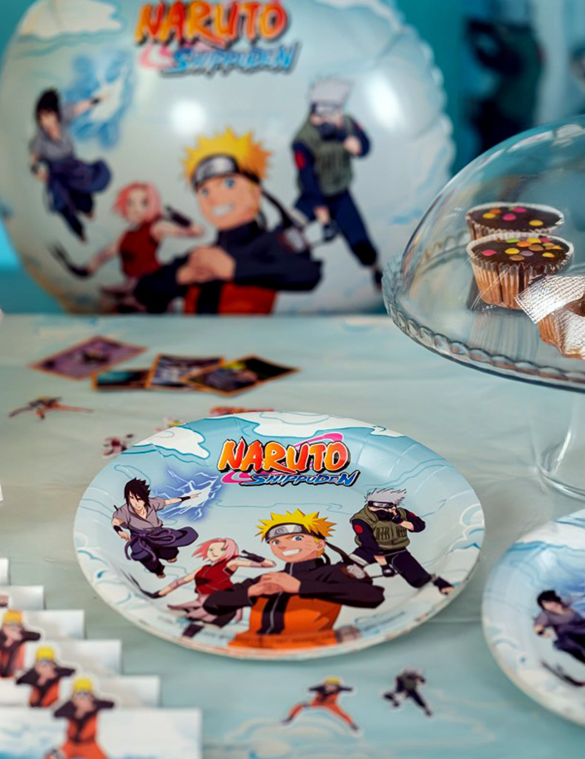 8 papierových tanierov 23 cm Naruto Shippuden™