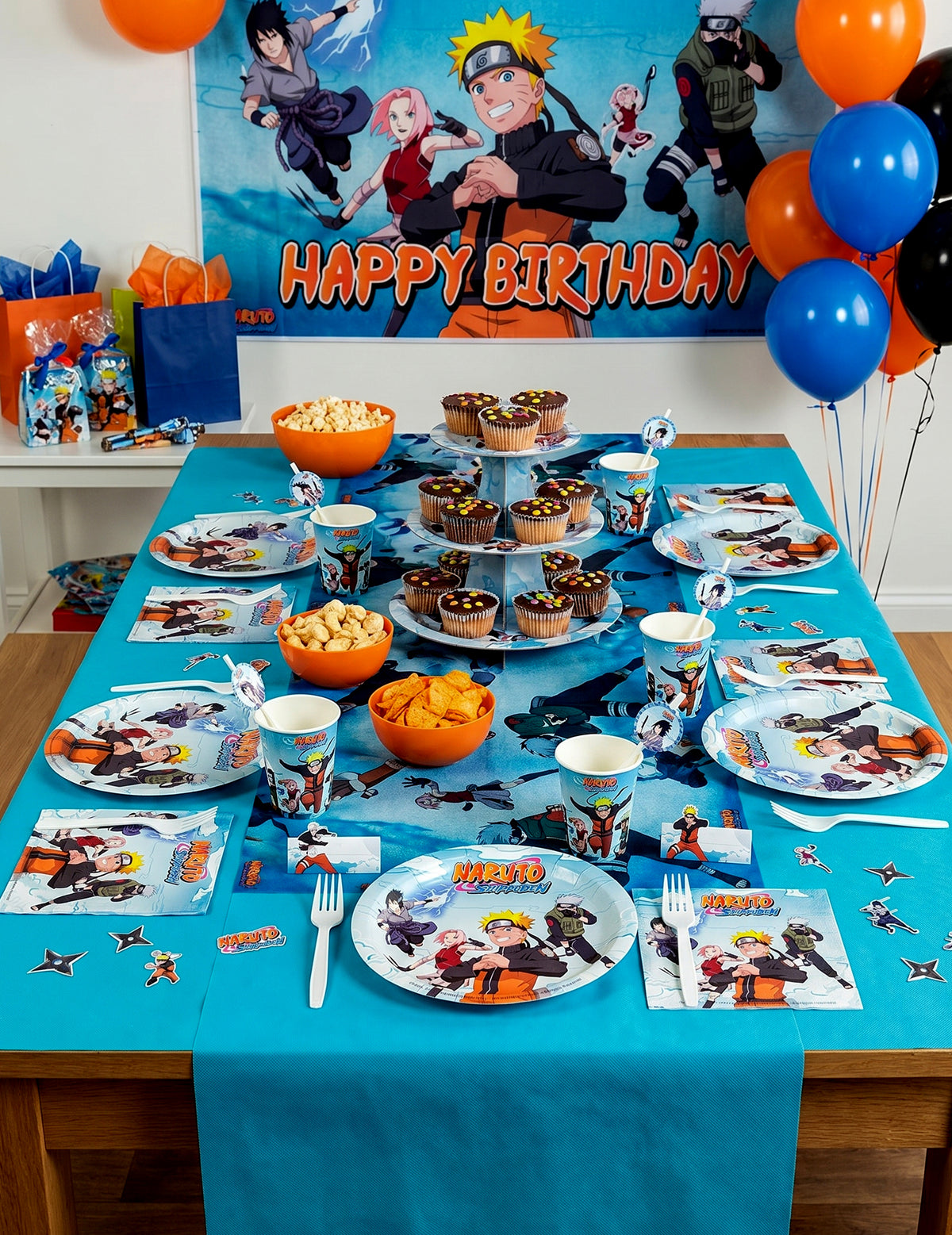 8 papierových tanierov 23 cm Naruto Shippuden™