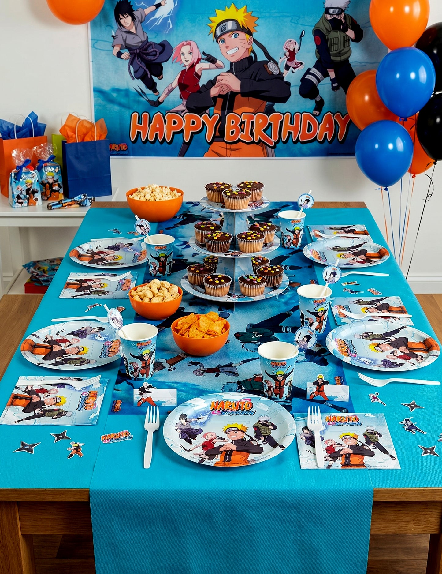 8 papierových tanierov 23 cm Naruto Shippuden™