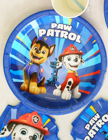 8 Assiettes bleues en carton Pat'patrouille™ 23cm