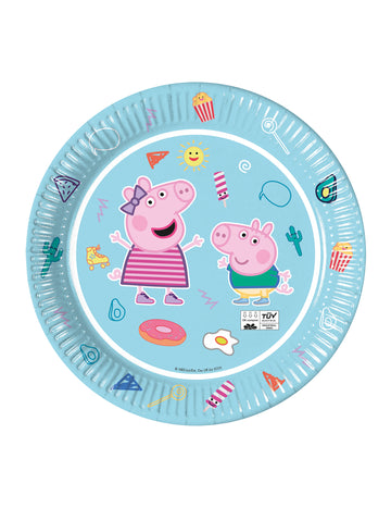 8 FSC Peppa Pig Blue 23 cm kartónové dosky 23 cm
