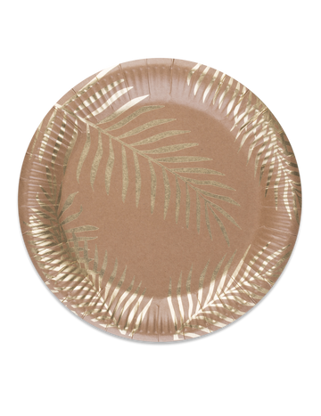 8 kraft kartónové dosky pozlátené 23 cm