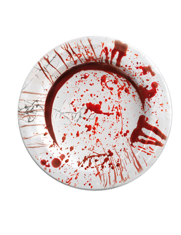 6 krvavých halloweenských kartónových dosiek 23 cm