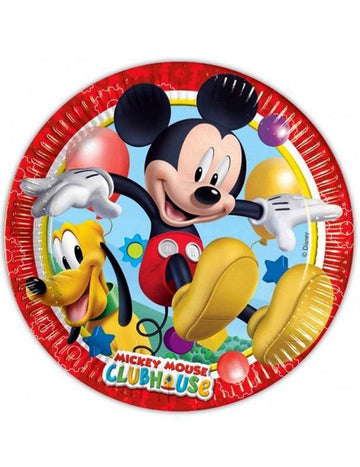 8 kartónových tanierov Mickey Mouse™ 23 cm 