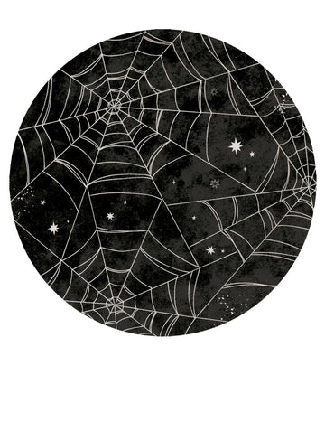8 23 cm Spider Canvas Cardboard Plates