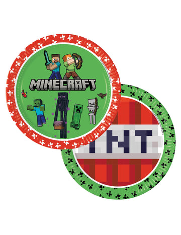8 23 cm papierových dosiek Minecraft