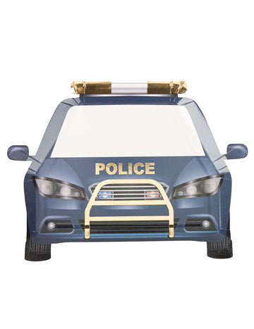 8 Marine and Gold Cartboard Plates 24 x 18 cm