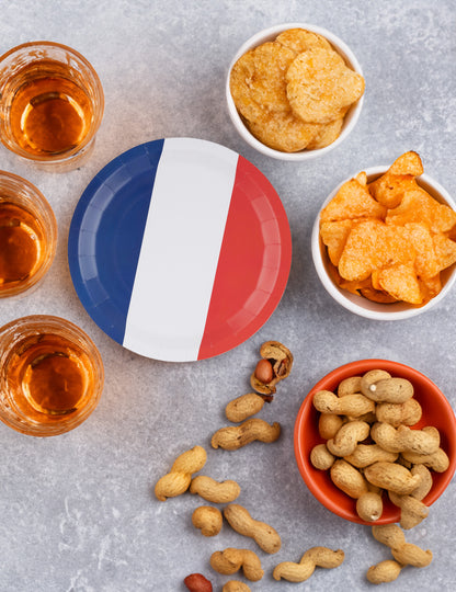 8 Červeno biela modrá Tricolor Plates