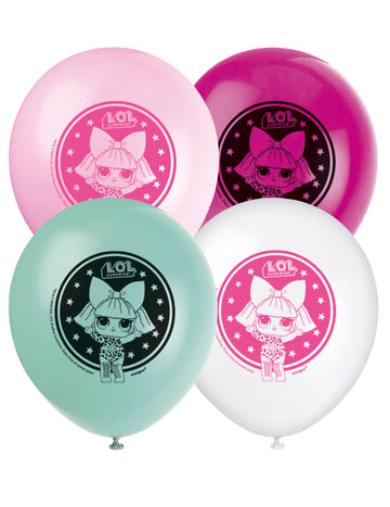 Ballons en latex LOL Surprise pour enfant multicolores