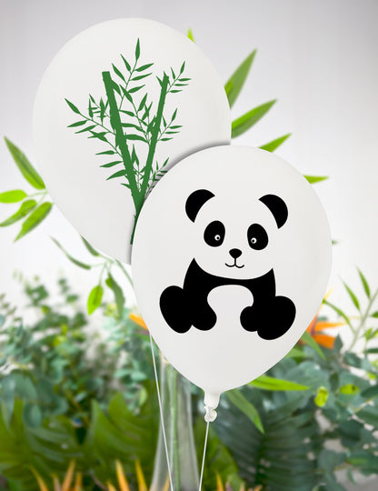 8 latexových balónov panda 25 cm dekorácia na narodeniny 