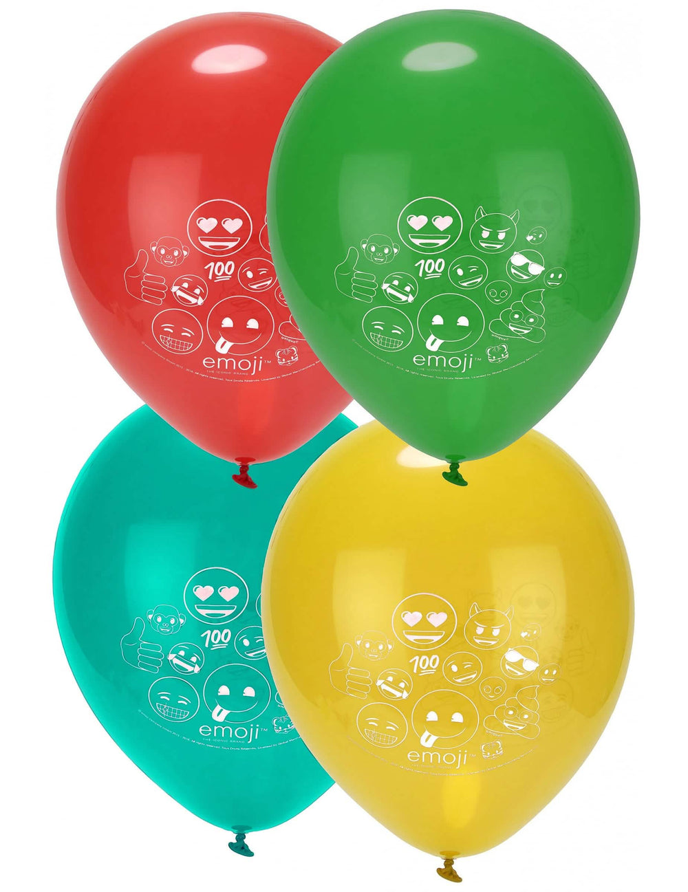 latexové balóny s potlačou Emoji na viacfarebnú párty