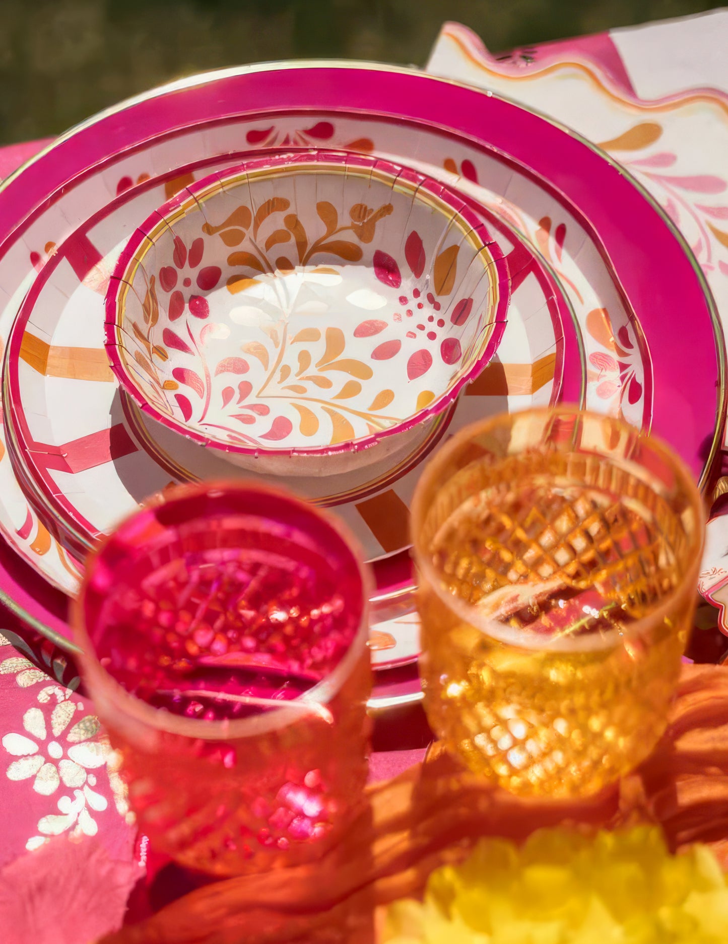 8 papierových misiek Pink Limonade 13.5 cm
