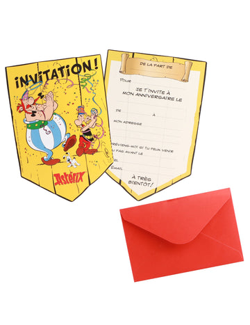 8 pozvánkových kariet Asterix