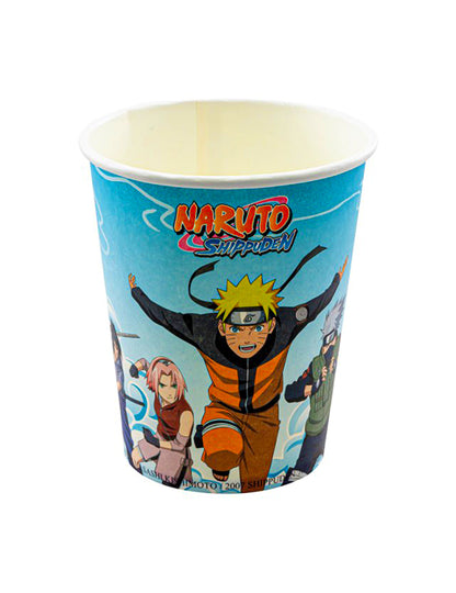 8 kartónových pohárov Naruto Shippuden™ 250 ml