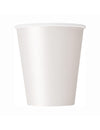 Gobelets en carton blancs pour fête de 210 ml