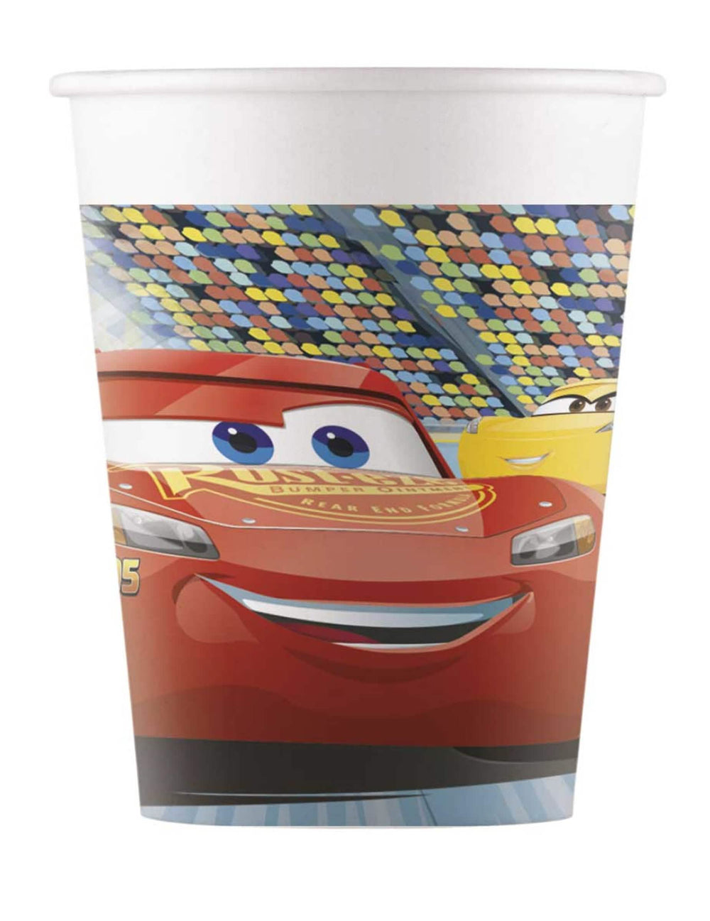 Kartónové poháre Cars 3 červené s Flash McQueen